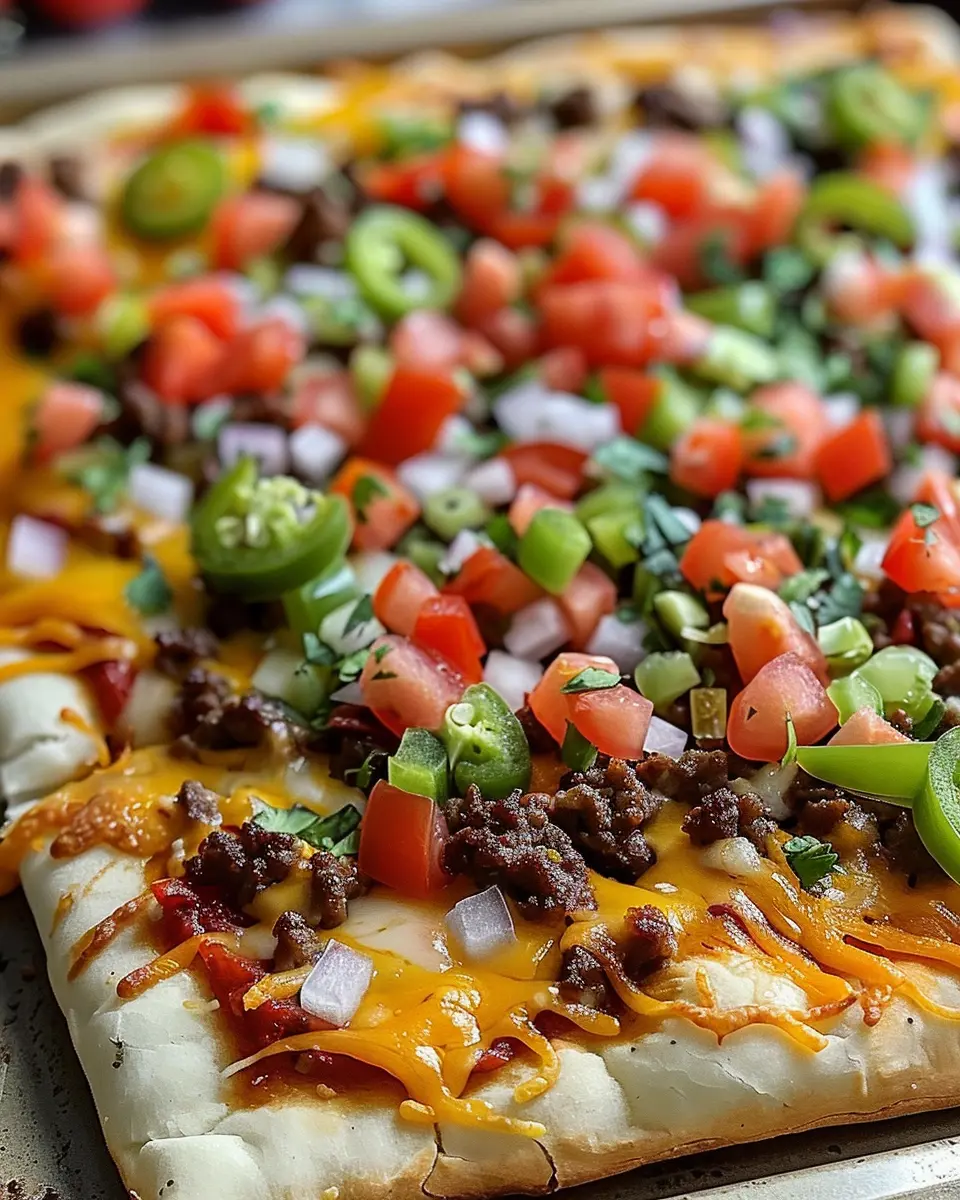 Easy Sheet Pan Taco Pizza: A Flavorful Twist with Turkey Bacon