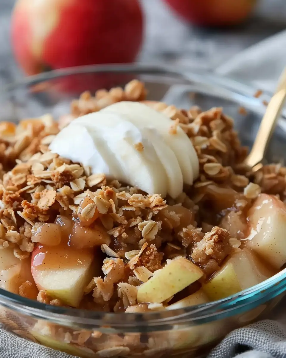 Healthy High Protein Apple Crisp: The Best Guilt-Free Delight