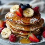3 Ingredient Banana Oatmeal Pancakes