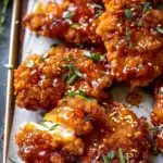 Baked Crunchy Hot Honey Chicken