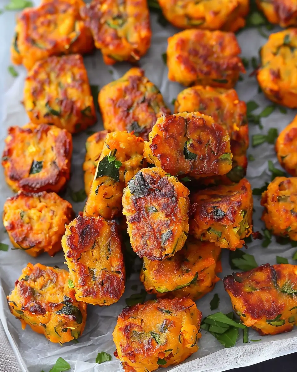 Baked Sweet Potato Zucchini Tots: Easy and Delicious Homemade Snack