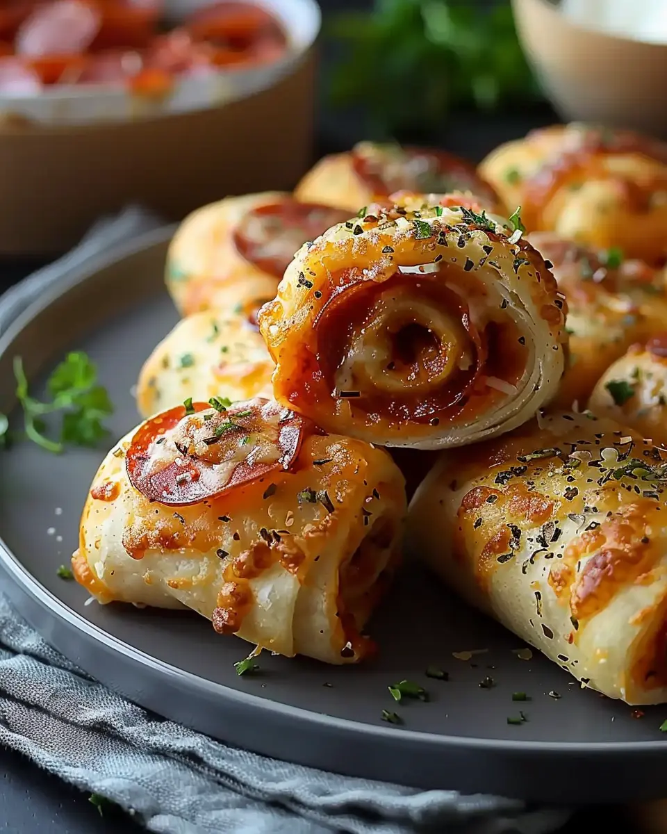 Irresistible High Protein Pepperoni Pizza Rolls with Turkey Bacon Delight