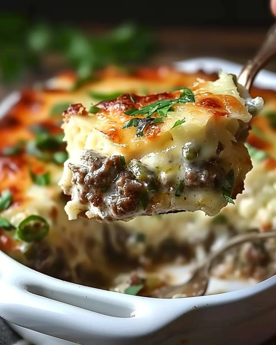 Low Carb Philly Cheesesteak Casserole with Turkey Bacon Delight