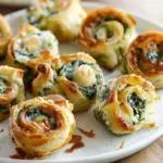 Spinach Dip in Bite-Sized Pinwheels