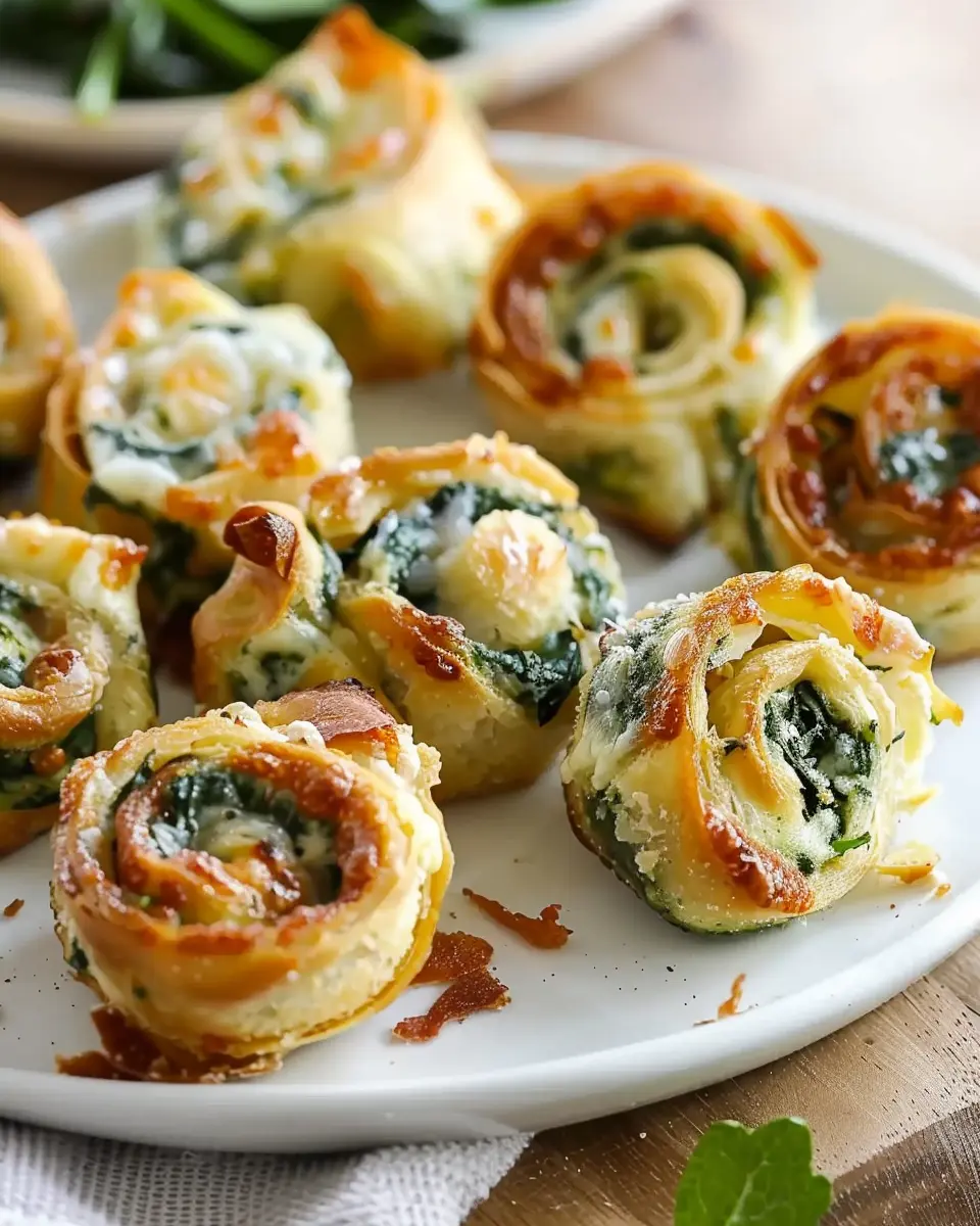 Spinach Dip in Bite-Sized Pinwheels: Easy Turkey Bacon Delight