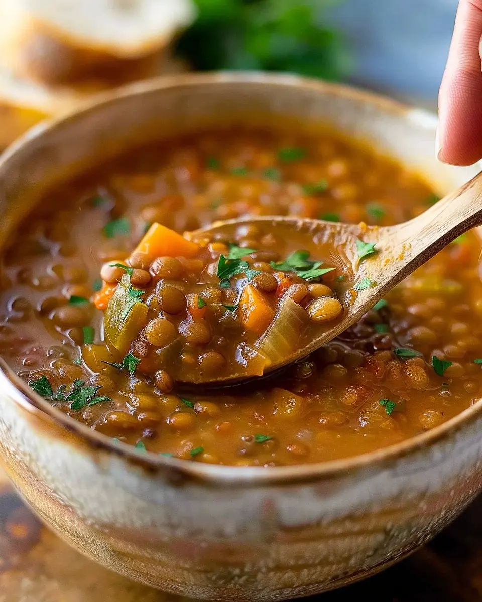 Lentil Soup: The Best Comfort Recipe with Turkey Bacon Delight