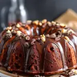 Decadent Hazelnut Bundt Cake with Espresso & Chocolate Glaze