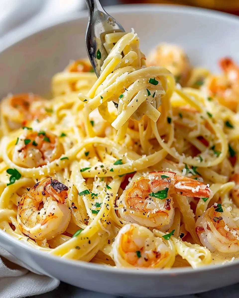 Shrimp Scampi Garlic Cream Pasta: Easy Indulgence for Food Lovers
