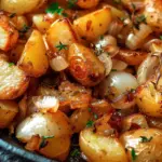Skillet Potatoes and Onions for Breakfast