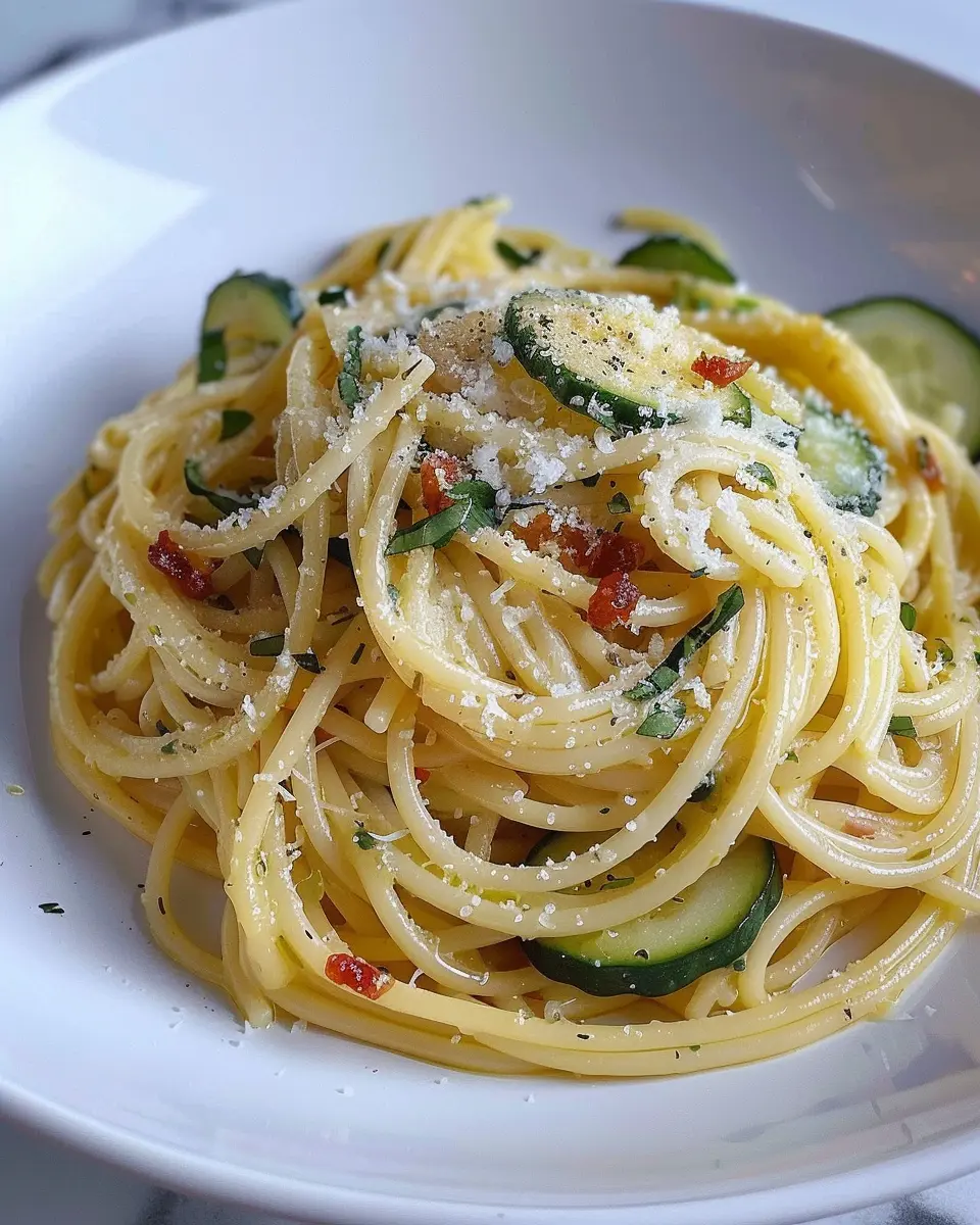 Spaghetti Alla Nerano: Easy Comfort Food with Turkey Bacon Twist