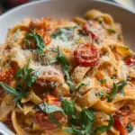 Creamy Tuscan Slow Roasted Tomato Pasta