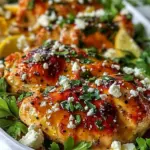 Hot Honey Feta Chicken Dish
