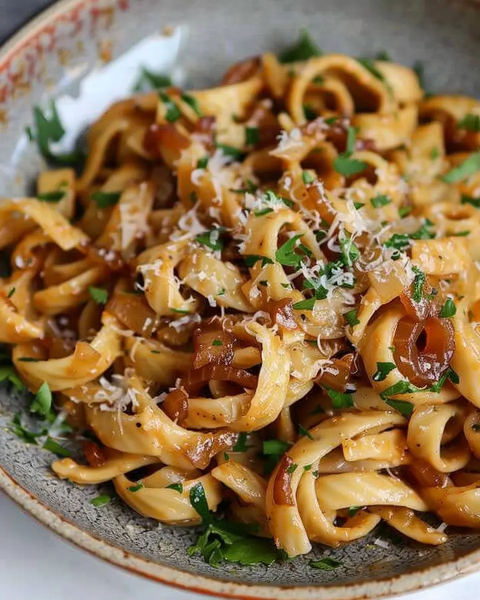 Vegan Caramelized Onion Pasta: The Best Comfort Food Delight